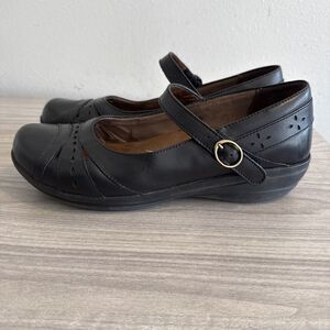 Dansko Fawna Mary Jane Womens Size 9 Black Hook Loop Strap  EU 40